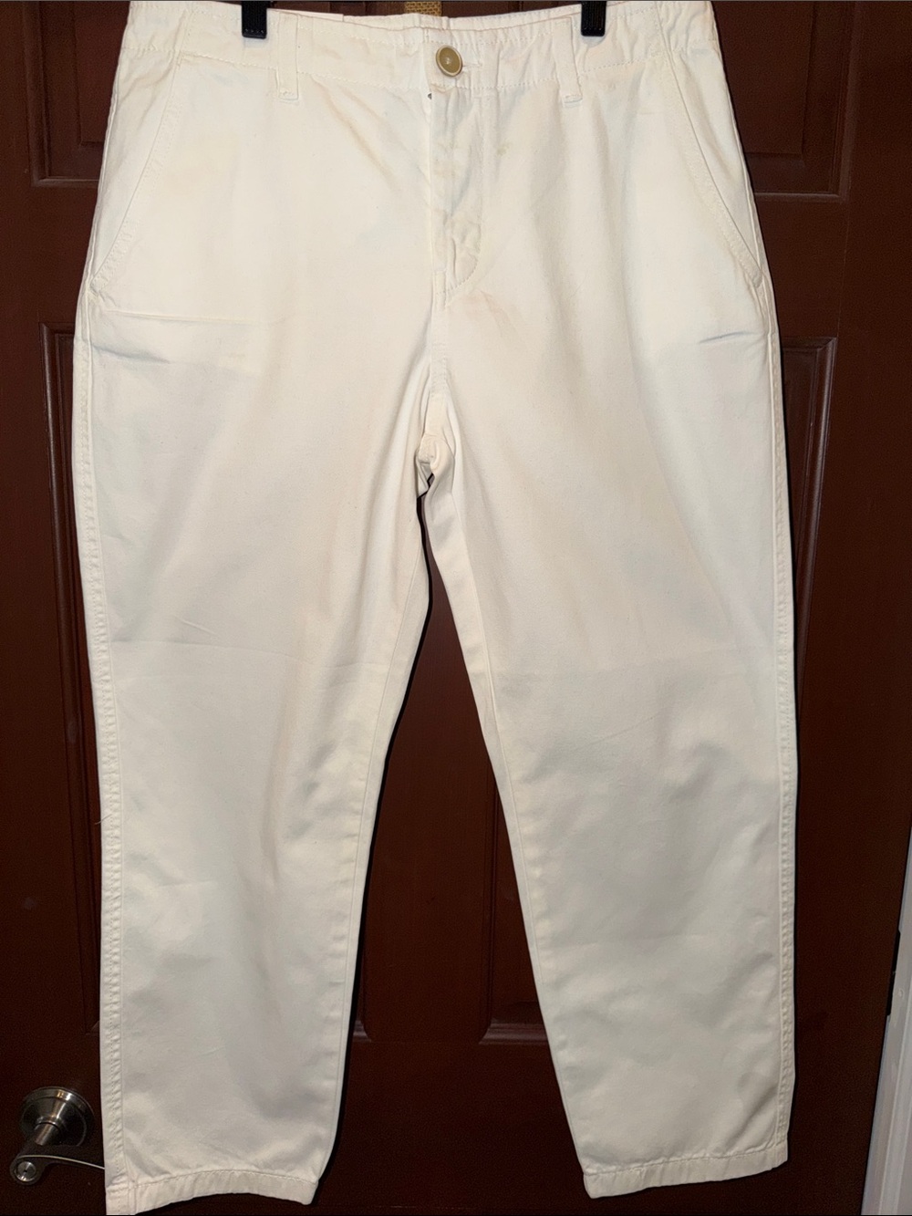 Zara Cream Chinos - Straight Leg